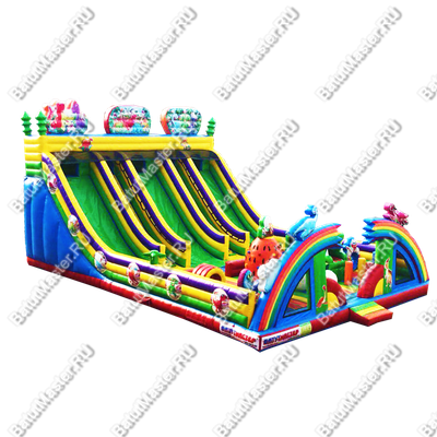 Коммерческий надувной батут "Дракончики"14*10*7,5 м