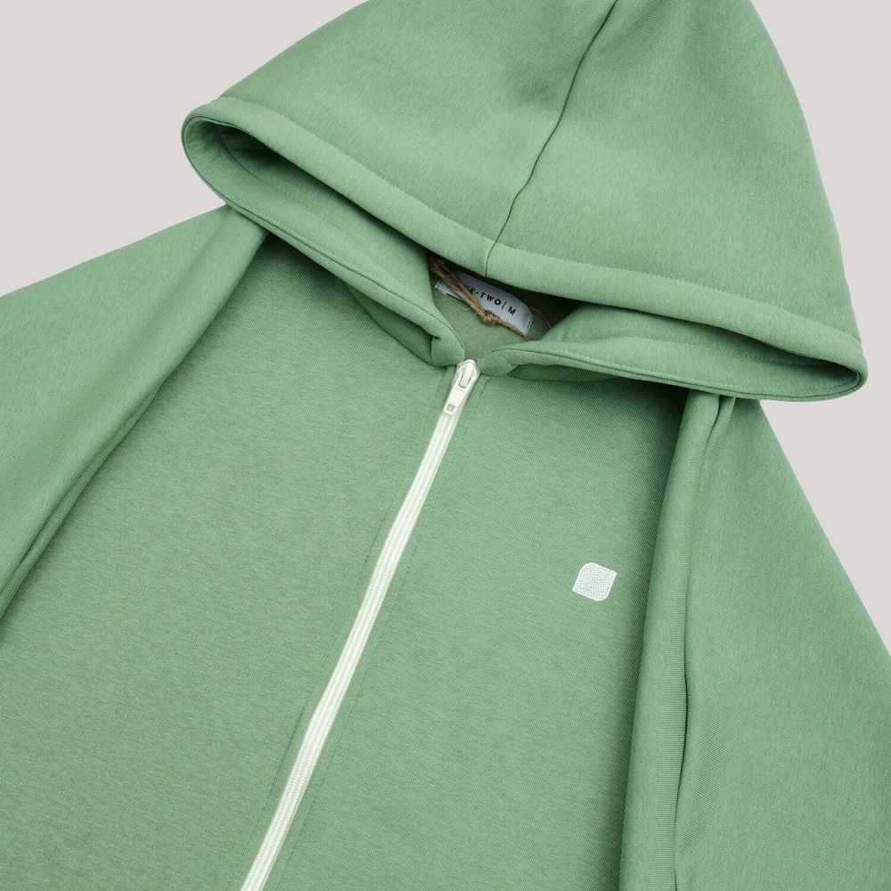 Купить Худи One Two Zip-Up Basil утепленный зеленый Худи One Two Zip-Up Basil утепленный зеленый