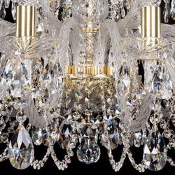 Подвесная люстра Bohemia Ivele Crystal 1402 1402/16+8/360/G