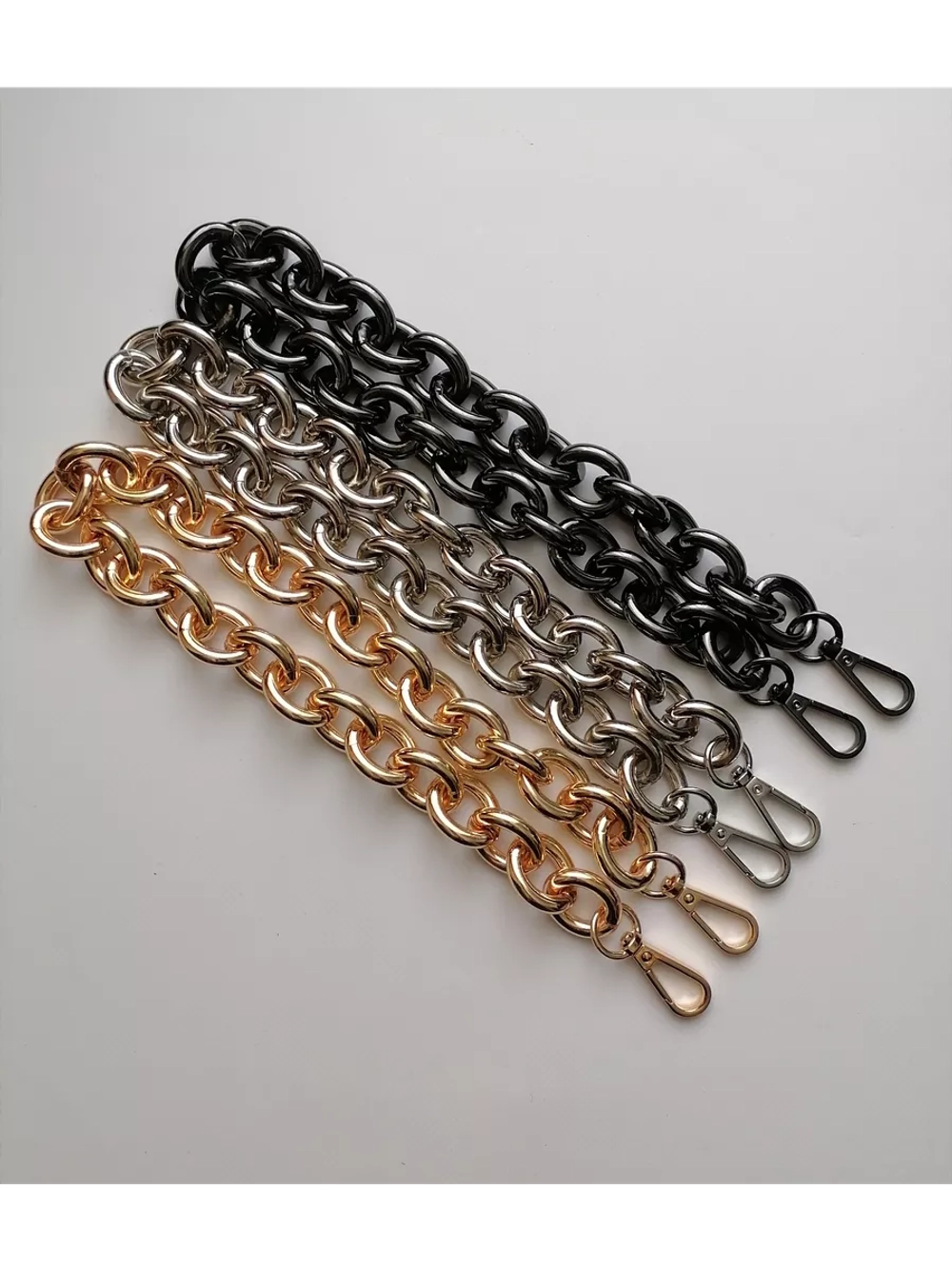 Алюминиевая крупная цепь 23*28 мм 60см