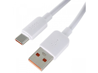 HOCO X96 USB (m)-Type-C (m) 0.25м 6A 100W силикон белый