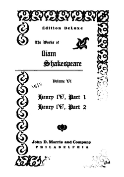 The Works of William Shakespeare. Vol. 6 | William Shakespeare