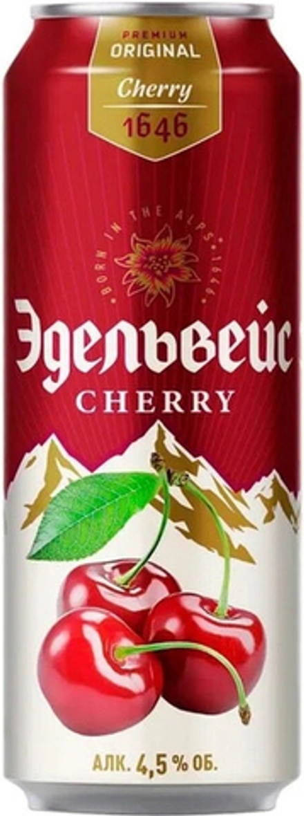 Пиво Эдельвейс Вишня / Edelweiss Cherry 0.43 - банка