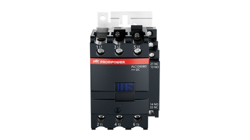 Контактор Prompower PLC1D95BD серии Pulse, ток 95А, 3 полюса, доп контакт 1НО+1НЗ, катушка 24DC