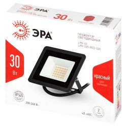 Прожектор светодиодный уличный ЭРА LPR-025-RED-030 30Вт красное свечение IP65 гарантия 2 года