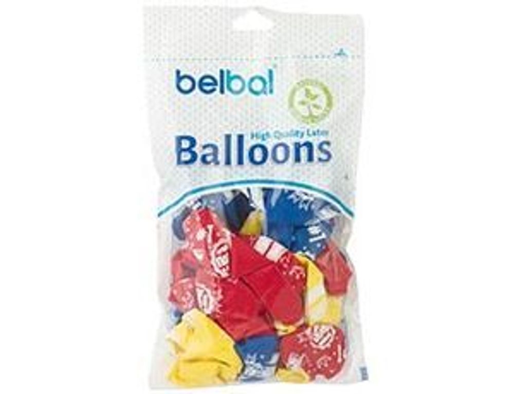 Шар (14"/36 см) Шелкография Лучший Папа 25 шт.