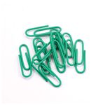 Скрепки ОФИСМАГ, 25 мм, зеленые, 100 шт., в картонной коробке, 226246