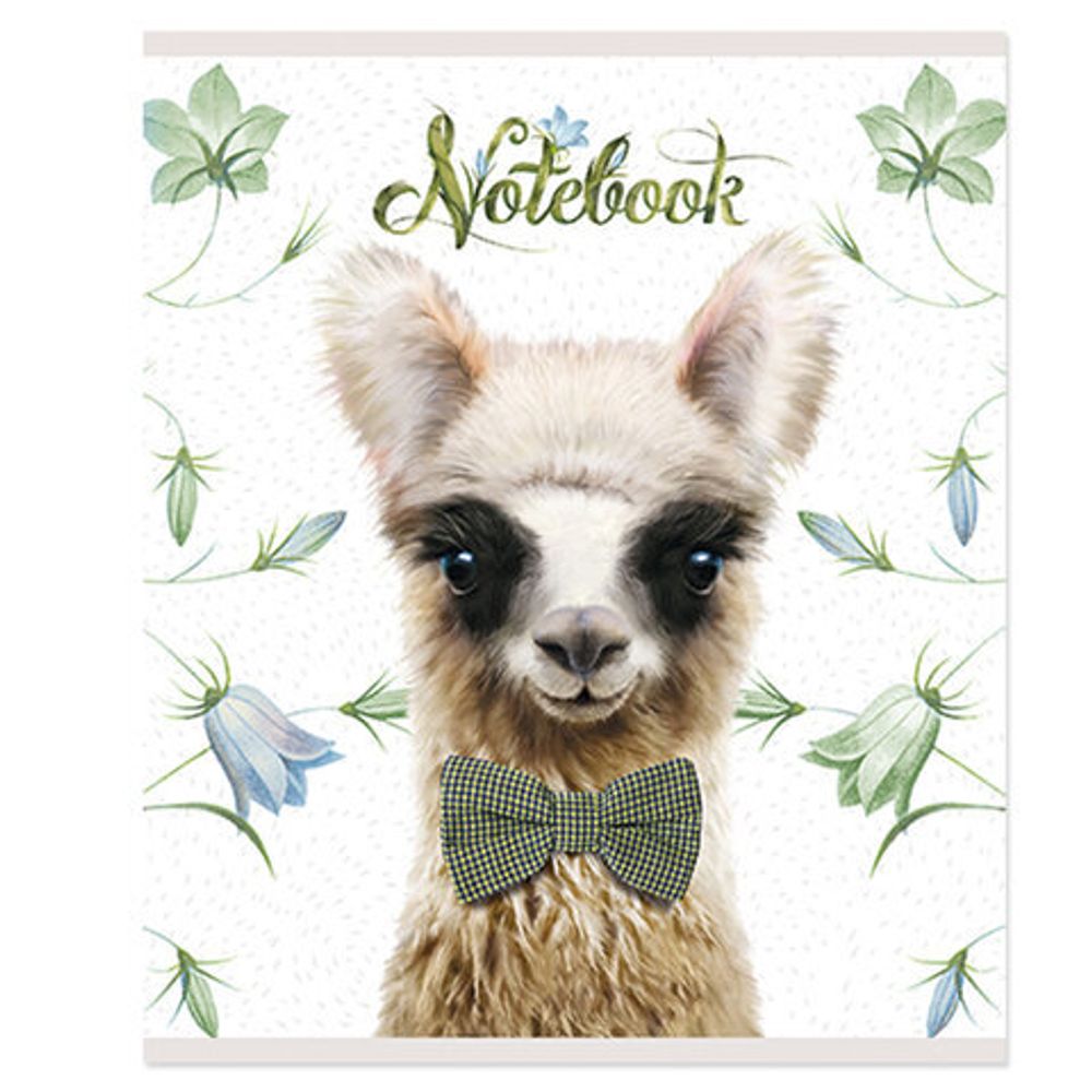 Тетрадь 48 л. кл. скреп. ЗВЕРИ МИ-МИ-МИ А5 мел. карт. твин-лак конгрев офс.