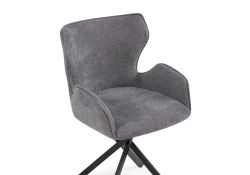 Стул на металлокаркасе Карлайл крутящийся серый / черный