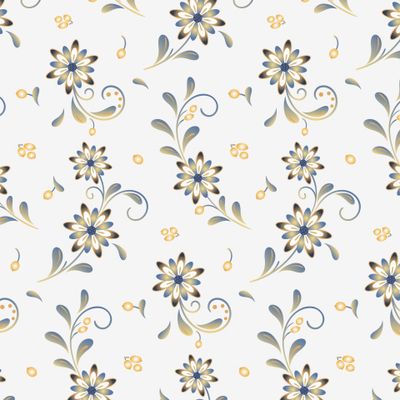 Веточки с цветами и ягодами