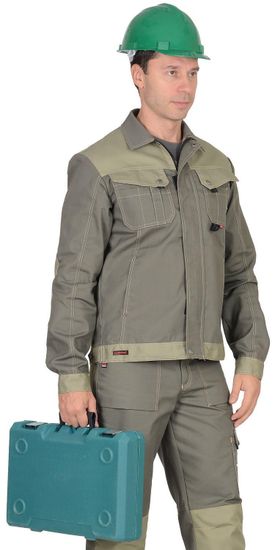 Куртка "Сириус-Вест-Ворк" (оливковый/с.оливковый) укор.