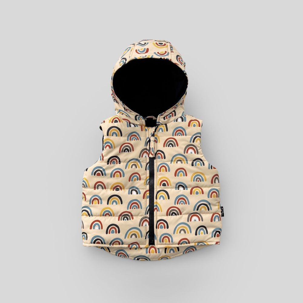 Жилет (радуги на бежевом)