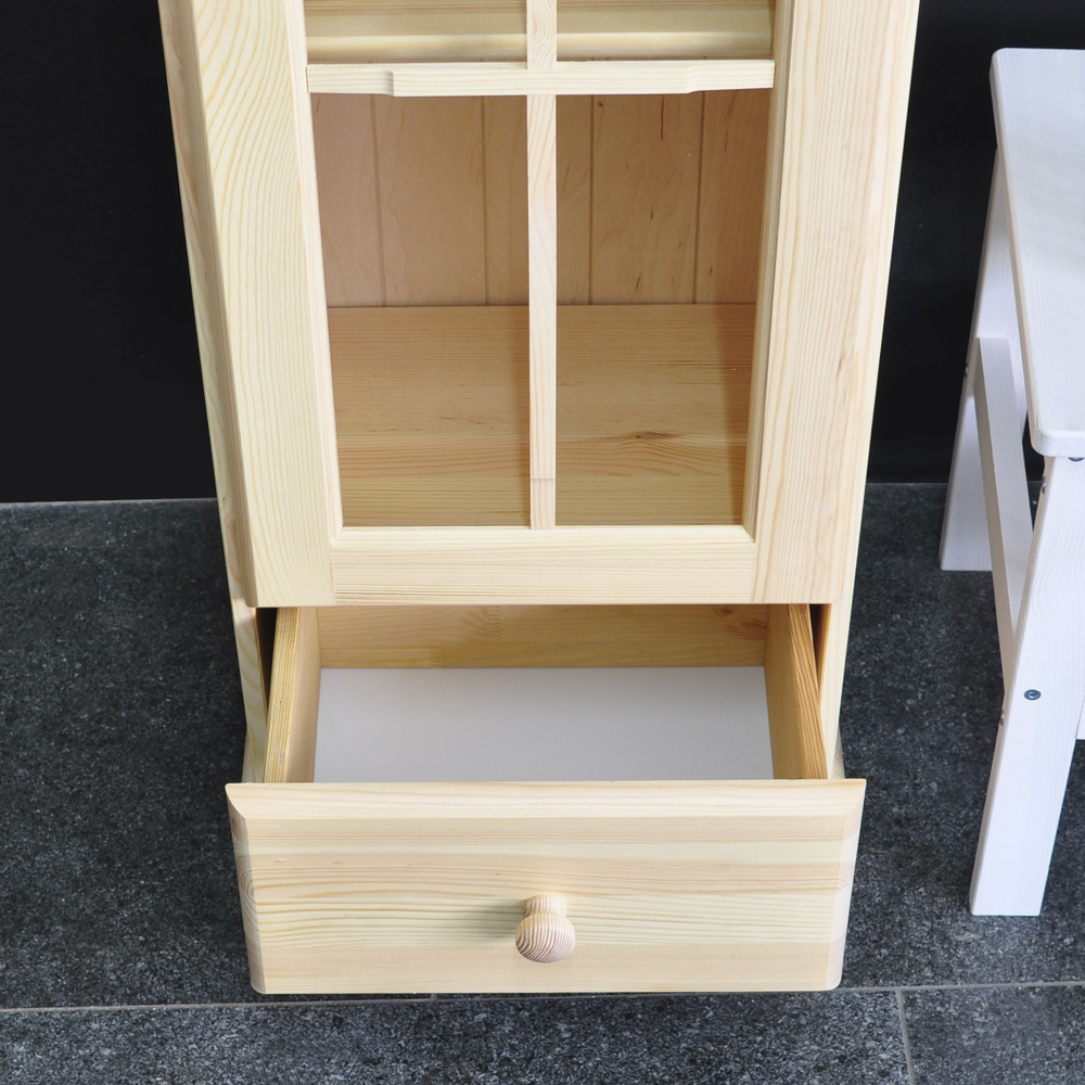 Шкаф витрина Бритта однодверный лак