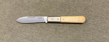 Складной нож Lion Steel "BARLOW Roundhead" L/CK0111 UL c клинком из стали Böhler M390 Microclean®, рукоять титан / дерево (Олива)