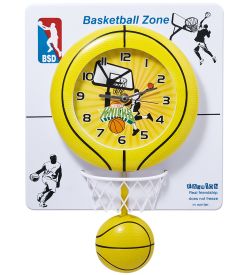 CL-45/1 Часы «Баскетбольный мяч» желтый