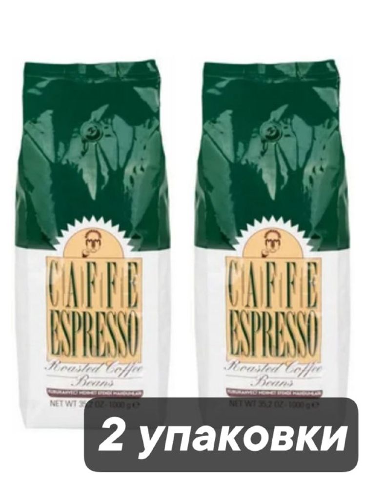 Кофе в зернах Kurukahveci Mehmet Efendi Espresso 1 кг x 2 шт