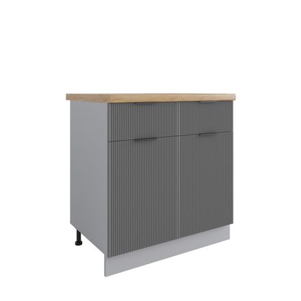 Кухня Модуль С2ЯШ 800 Норма Паола Смоки