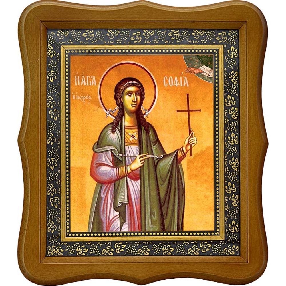 София врачебница, мученица. Икона на холсте.