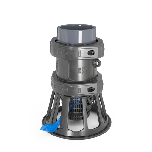 Донный клапан ПВХ (НПВХ) разборный с розеткой под клей, (Ру10), NETVITC SYSTEM, HIDROTEN, Испания