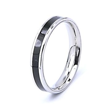 Кольцо стальное (17) "Эмаль черная" (4 мм)