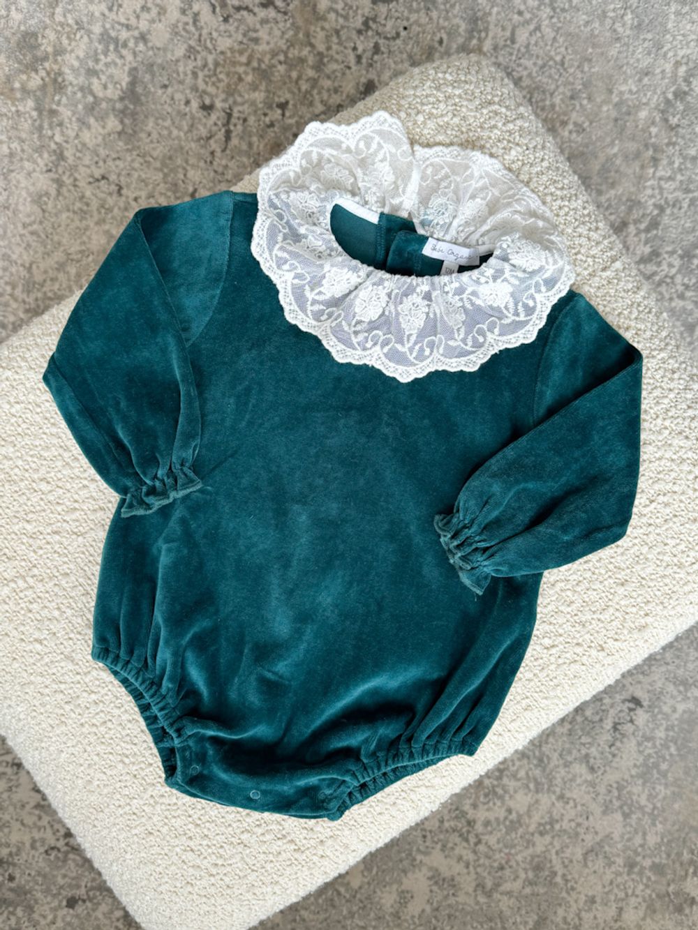 Велюровый ромпер Bebe Organic, 80