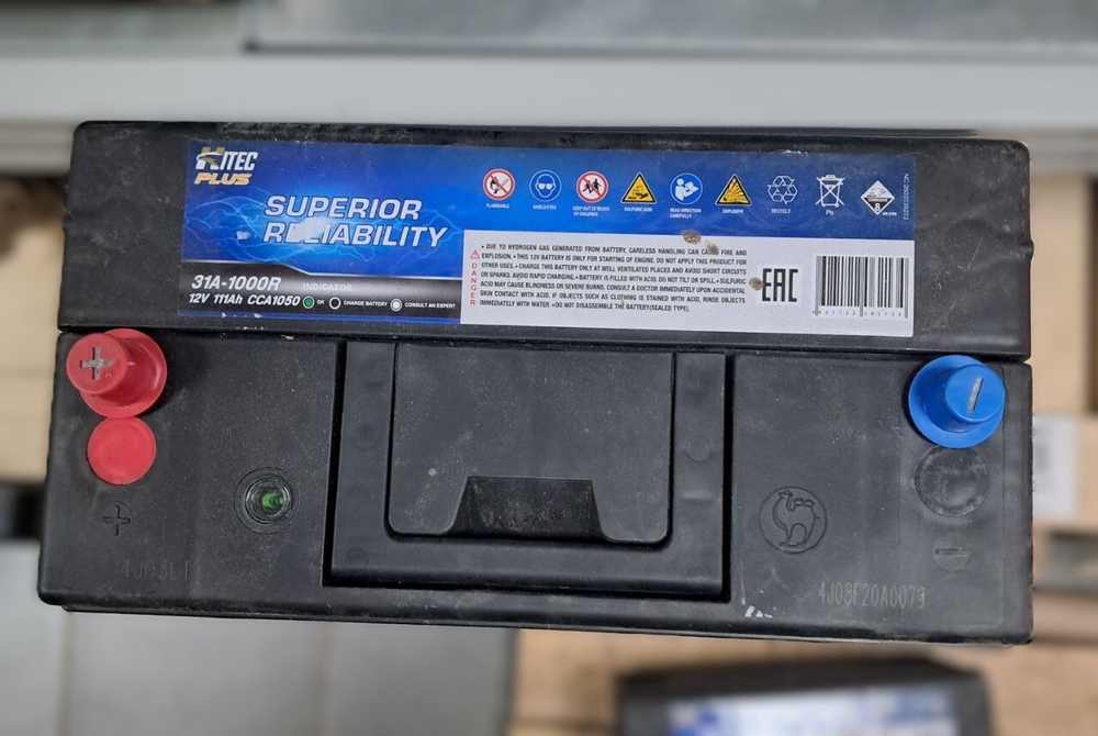 Аккумулятор 12V/111Ah/1050A | 31A-1000R | HITEC