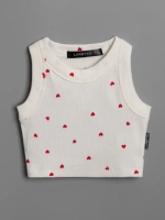 Летний кроп топ трикотажный детский