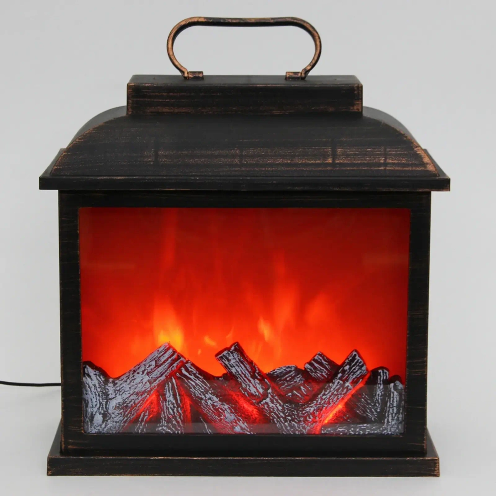 Сувенир с подсветкой «КАМИН - Теплый вечер» 29,8*13*34,5 см (питание от USB и батареек)