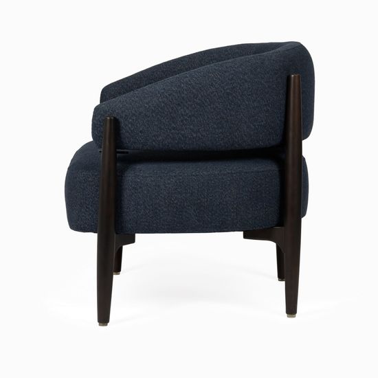 Кресло Mellosa синяя ткань