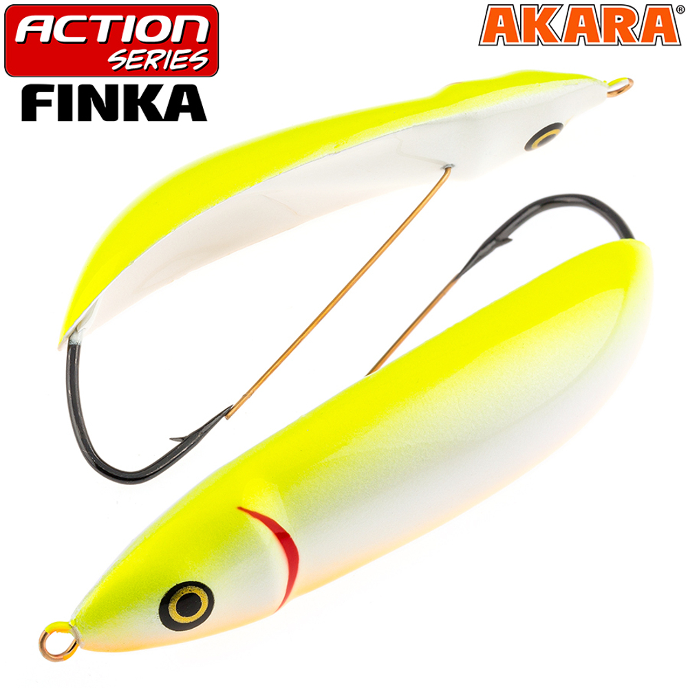 Блесна колебалка незацепляйка Akara Action Series Finka 80S 21 гр. A125