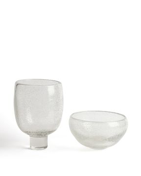 Ваза Sirau из прозрачного стекла, диаметр 24 см