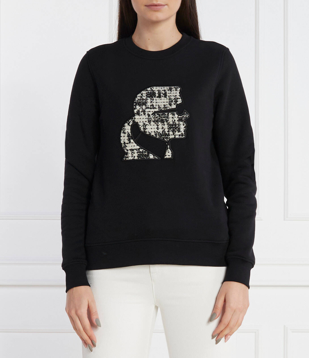 Худи boucle karl Karl Lagerfeld - черный(236W1811)