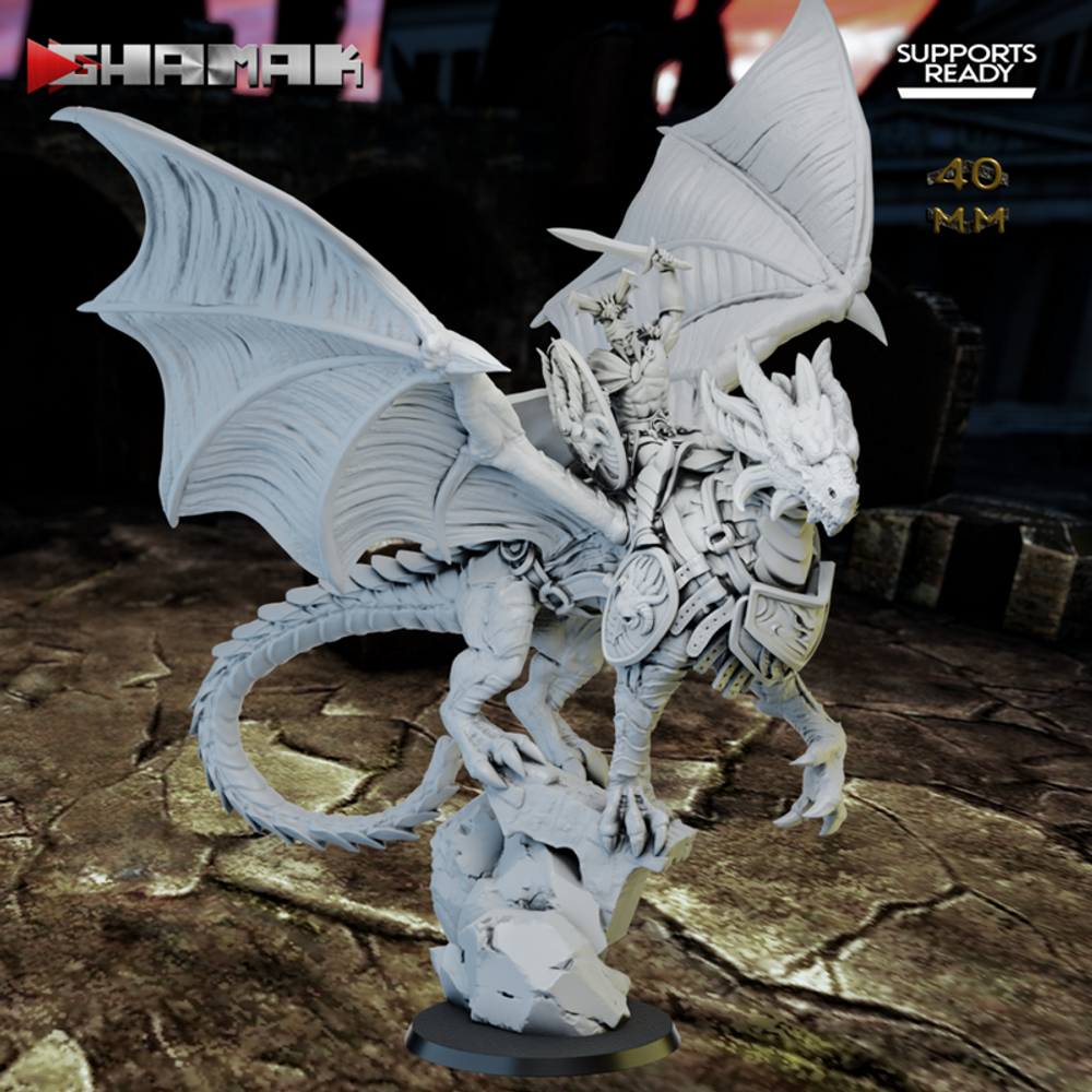 Grand Alliance Order Stormcast Eternal Knight-Draconis Воитель на драконе №2 миниатюра для dnd, днд, pathfinder, фентези, Настольная игра, НРИ, Варгейм, РПГ