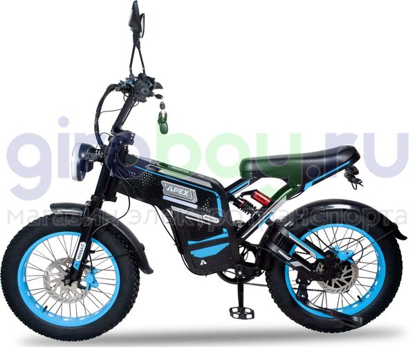 Электровелосипед Minako APEX (48V/20Ah) - Синий фото №3