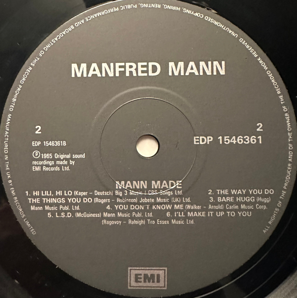 Manfred Mann - Mann Made / The Five Faces Of Manfred Mann 2LP (Англия 1983г.)