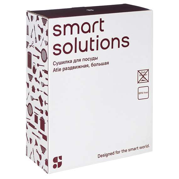 Сушилка для посуды atle раздвижная большая, черная