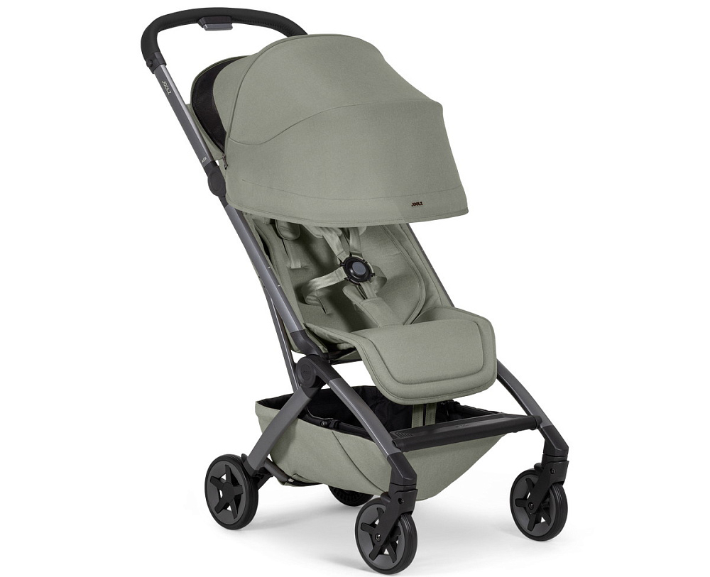 Детская прогулочная коляска Joolz Aer 2 с бампером Sage green/Black Carbon