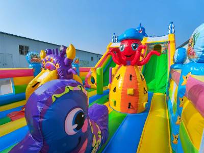 Коммерческий надувной батут «Морские приключения 2» 12*6*5 м