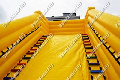 Надувная горка для зорбинга "Кубарем вниз"