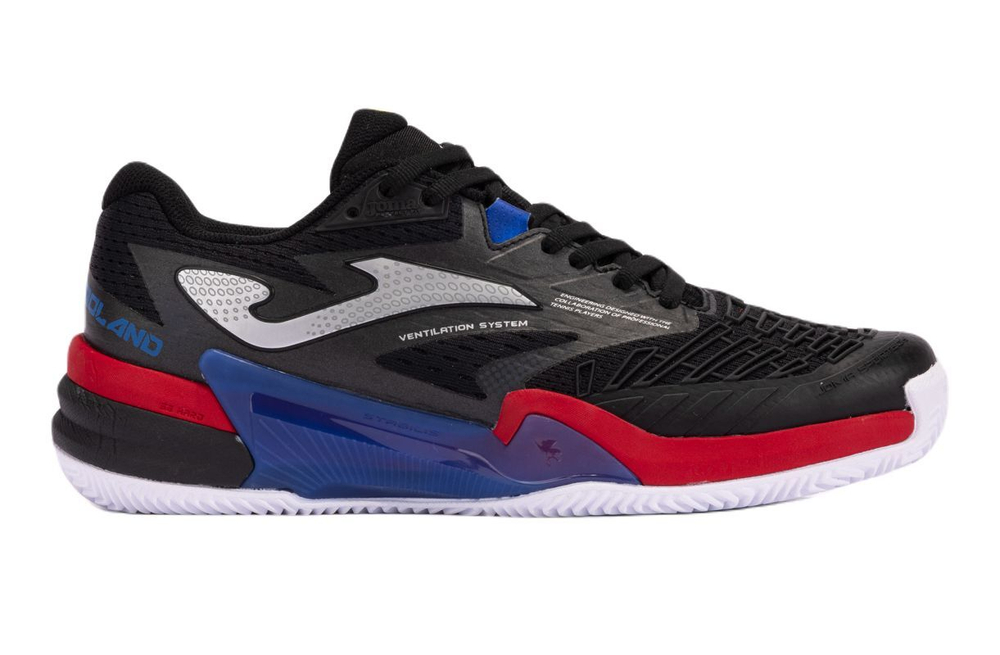 Мужские кроссовки теннисные Joma T.Roland 2401 Clay - черный