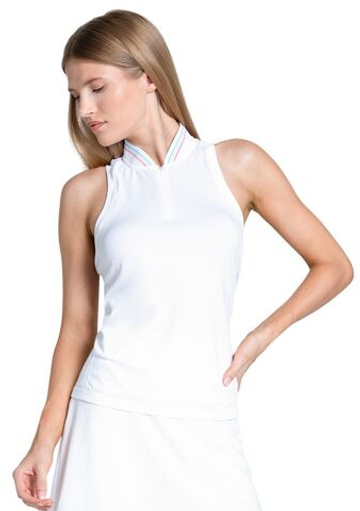 Женский топ теннисный Lucky in Love Seamless Textured Sleeveless - white