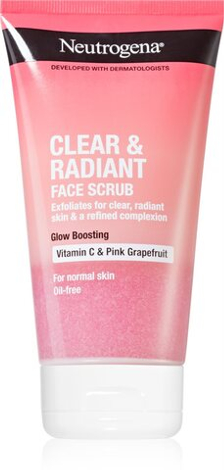 Neutrogena Clear & Radiant - освежающий скраб для лица /   150  ml  / GTIN 3574661498430