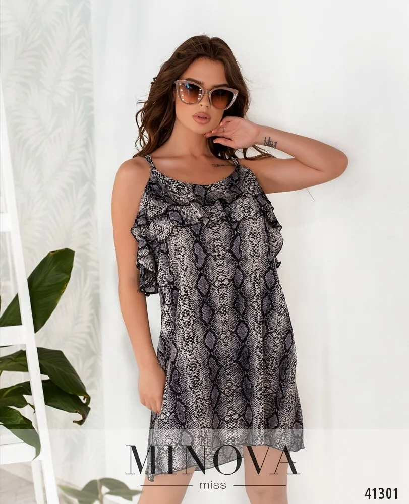 Платье 8627-серый Minova