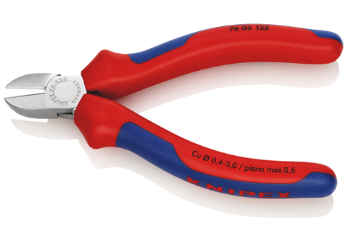 Кусачки боковые хромированные 125 мм KNIPEX 7605125