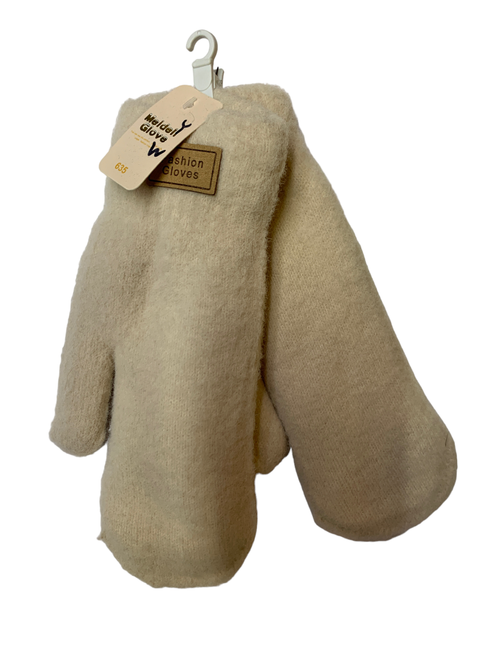 Варежки. Унисекс. Материал верха: Шерсть-текстиль. Подклад: Махровые. Очень Толстые. 12 шт в упаковке, разные цвета.