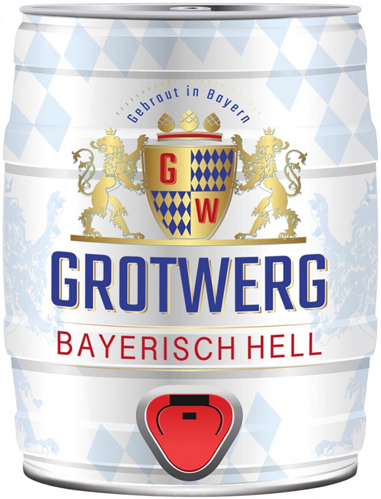 Пиво Гротверг Байриш Хель / Grotwerg Bayerisch Hell 5л - бочонок