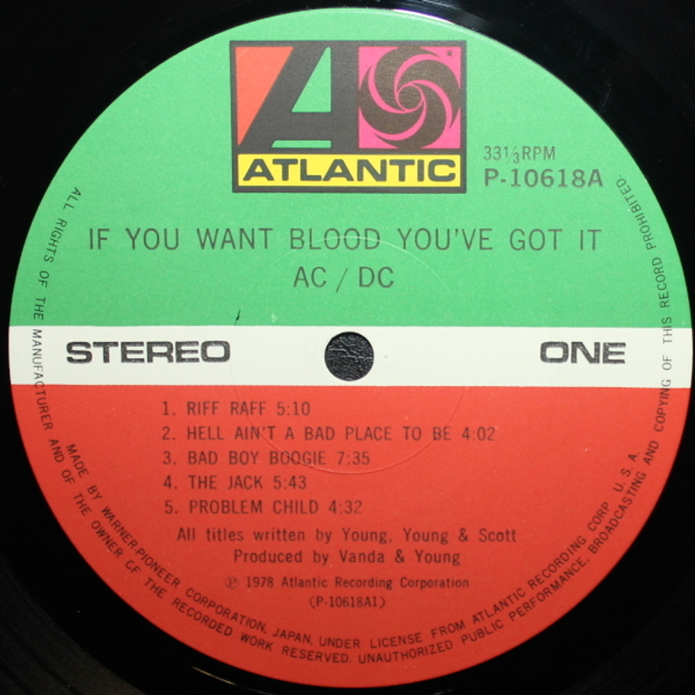 AC/DC / If You Want Blood You've Got It (LP)
