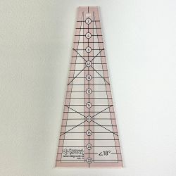 Линейка для пэчворка “Дрезденская тарелка” с углом 18° (арт. A30-S)