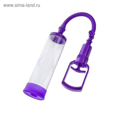 Помпа для пениса Sexus Men Erection, вакуумная, ABS пластик, прозрачный