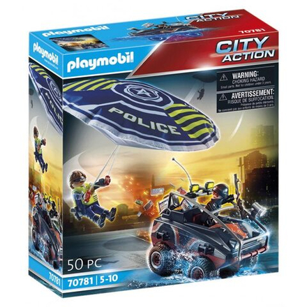 Playmobil - Полицейский парашют: погоня за амфибией 70781